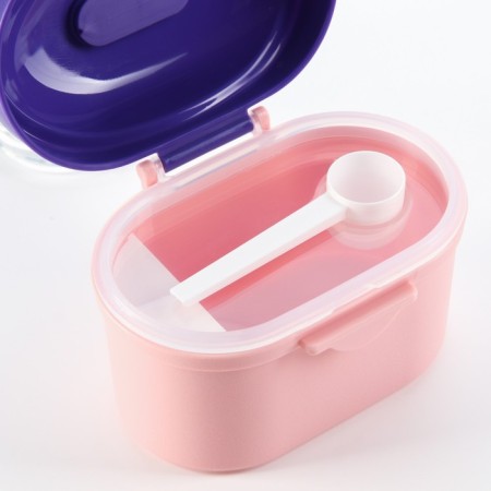 Container for storage of baby food "Crown", 400 ml., Small, pink color-4