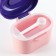 Container for storage of baby food "Crown", 400 ml., Small, pink color