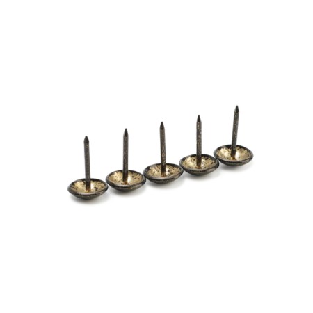 Decorative nails are 11x17 mm, the color is ancient bronze 058, in the package 500 pcs.-11