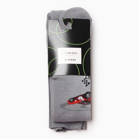 Pantyhose children's terry C661 (C) -2126 Color gray, height 104-110-3