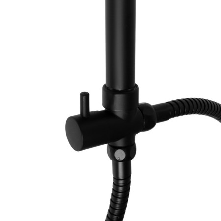 The shower system Zein Z1014, tropical and hand watering can, 2 hoses, soap dish, black-12