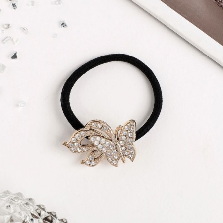 Hair elastic band "amore" butterfly, 4 cm-1