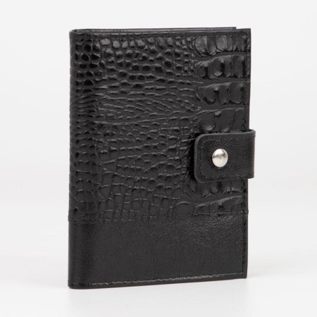 Cover for autoDocations and passports, 4 pockets for cards, black color