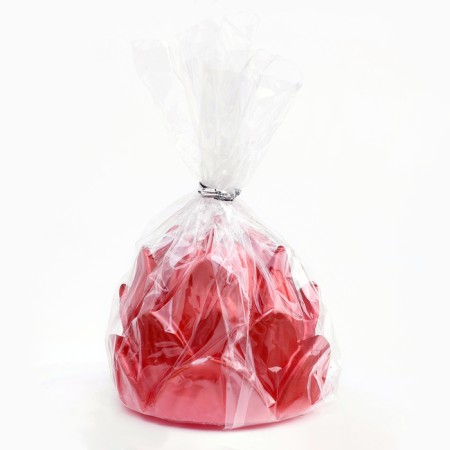 Figure candle "Lotus", 6.6x6.5 cm, red-3