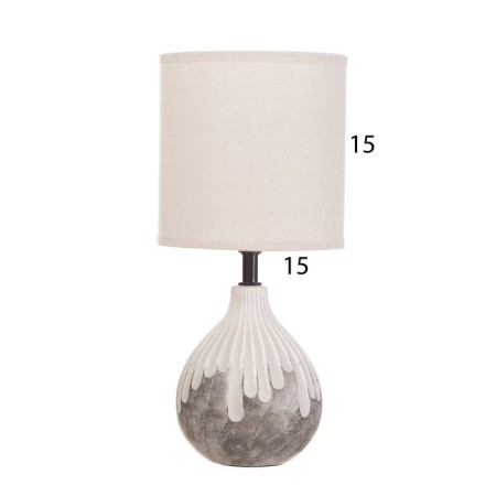 Table lamp "cut" 1x40W E14 white/black 15x15x30cm-5