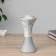 VAZA Ceramics Table "Brigham" waist, 22x1 cm, white-gray