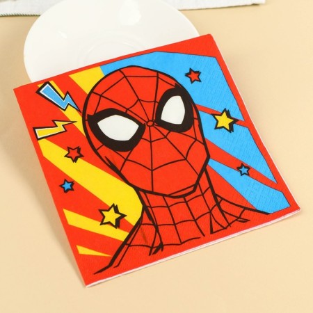 Paper Napkins "Superman", 33x33 cm, 20 pieces, 3 strata, spider-man-3