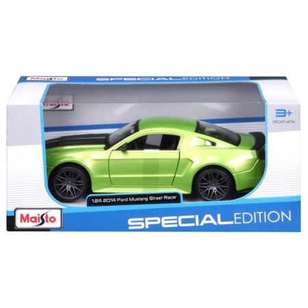 MASTO DIE-CAST FORD MUSTANG Street Racer, opening doors, 1:24, green color-10