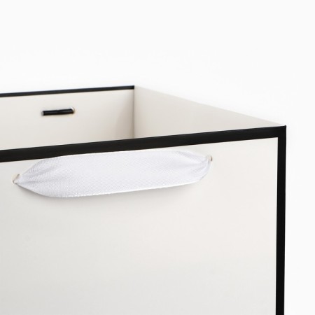Carriage for flowers with liner for fixation, "Happiness", white, 35 x 20 x 20 cm-8