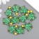 Decor for creativity plastic "Christmas tree with jewelry" 3x2.6x0.5 cm