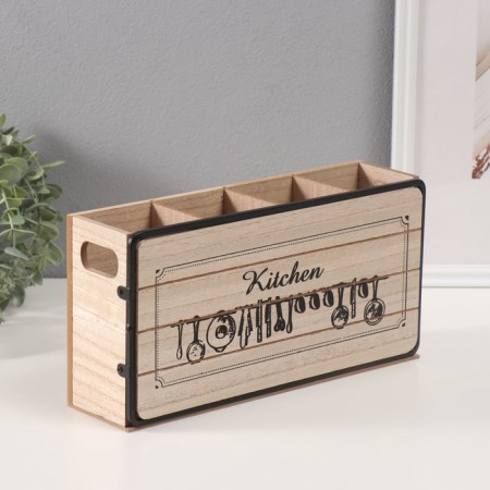 Standing tree with divisions "kitchen accessories" 7.5x30x15 cm