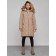 Coat insulated winter female, size 48, beige color