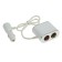 Torso cigarette lighter, 12-24 V, USB 1A, wire 50 cm