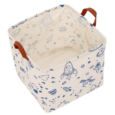 Basket for toys "in space" 30x30x30 cm-5