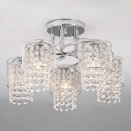 Bonnie 5x60W E27 chandelier chrome-3