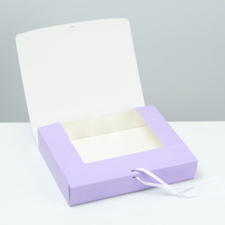 Folding box, lavender, 25 x 20 x 5 cm-2