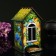 Tea house "House with a basket of flowers", 9.8 × 9.8 × 17.4 cm