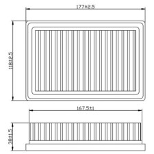 Air filter Totachi Ta-2843