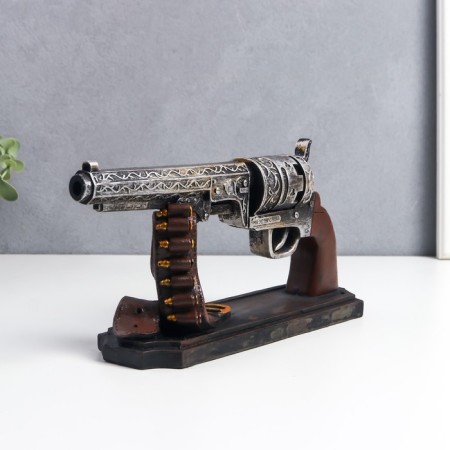 Souvenir Polystone "Collection revolver" 29x13 cm-1