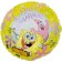 Foil ball 18 "" Sponge Bob. Happy Birthday! ", Circle, color yellow