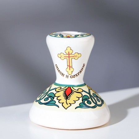 Classic candlestick, ceramics