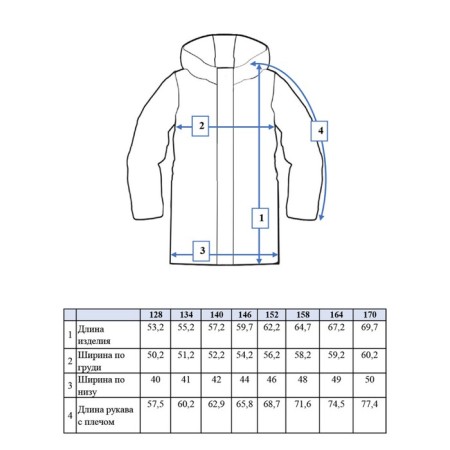 Demician jacket for the girl PlayTode, height 128 cm-8