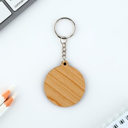 A wooden key keychain "from St. Petersburg"-3