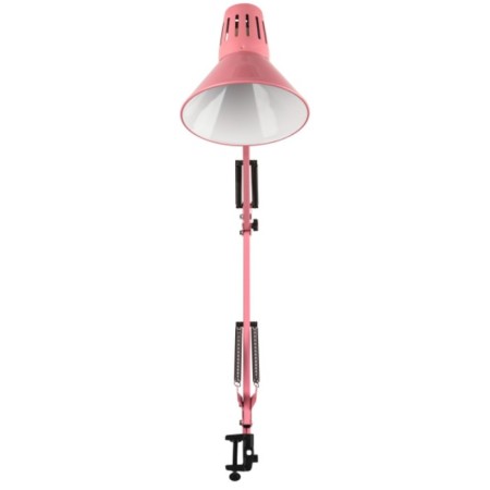 E27 desktop lamp, pink on the clamp-2