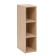 Open hinged cabinet "Quadro", 200x308x720, oak sonoma/Nubuk Milk