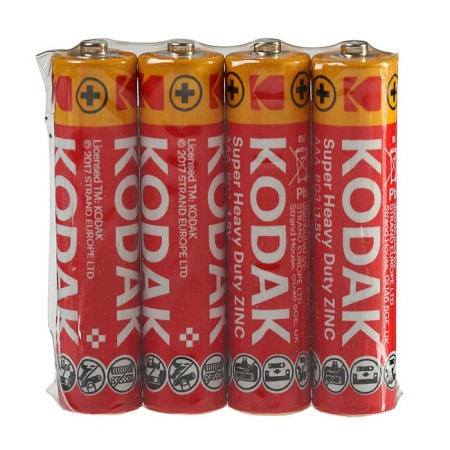 Salt battery Kodak Extra Heavy Duty, AAA, R03-4S, 1.5V, Spike, 4 pcs.-1
