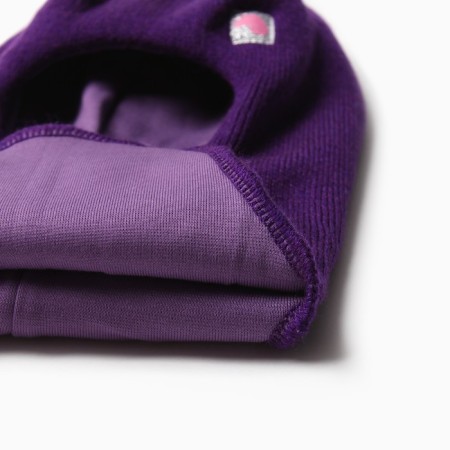 Hat-shuttle for a girl, purple color, size 46-50-1