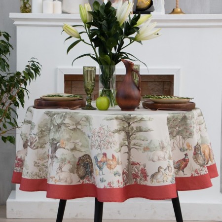 Baby Etel Forest Landscape D = 215 cm with GMVO, 100% cotton, sarzha 190 g/m2