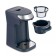 Coffee machine KitFort KT-7312, drop, 750 W, 0.36 l, dark gray