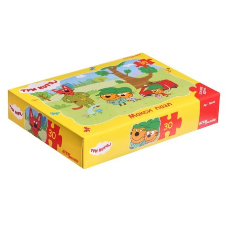 Contour maxi-puzzle "Three cats", 30 elements-1