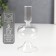 Glass of glass for 1 candle "Somma" transparent 15x7x7 cm
