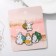 Set of icons (4 pcs.) "Zaychat", colored in ferrous metal