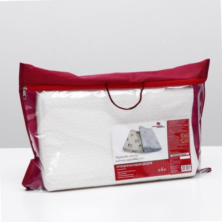Orthopedic pillow NT PS-01, for children, 40x25 cm, rollers 7/8 cm-1