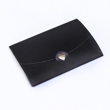 Envelope for certificate with embossing, black, 10.5 x 7