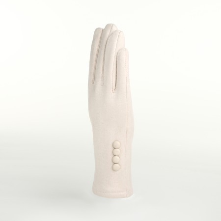 Gloves are female, dimensionless, without insulation, milk color-1