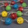 Girland “thread” 4 m with nozzles “ball mesh”, ip20, transparent thread, 20 LED, glow of multi, 8 modes, 220 V