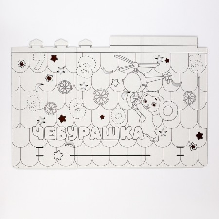 Cardboard house "Cheburashka"-7