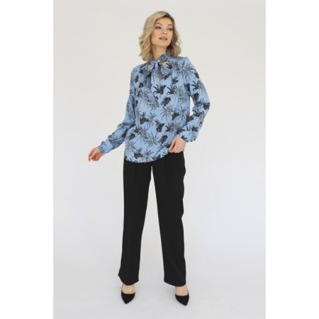 Women's blouse with a bandage tie, size 54-1