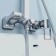 Shower mixer IDDIS BILD BILSB1Fi06, 350x200x1400 mm, with the upper shower, chrome
