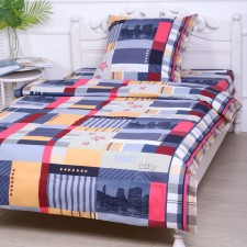 Bed Bill City Border, 150x210cm, 150x210cm, 70x70 cm, calico, 120 g/m, 100% cotton