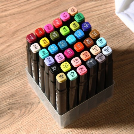 MARKERS for sketching 2 third-party, 36 colors Main Colors, warm-2