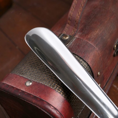 Spoon for shoes "ring" aluminum 40x4x1 cm-2