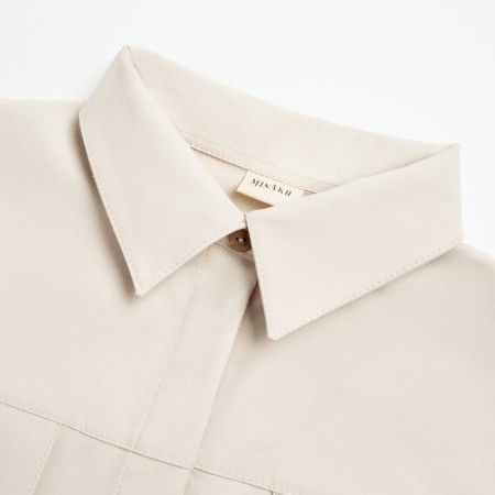 Women's shirt Minaku: Casual Collection Milk color, river 46-12