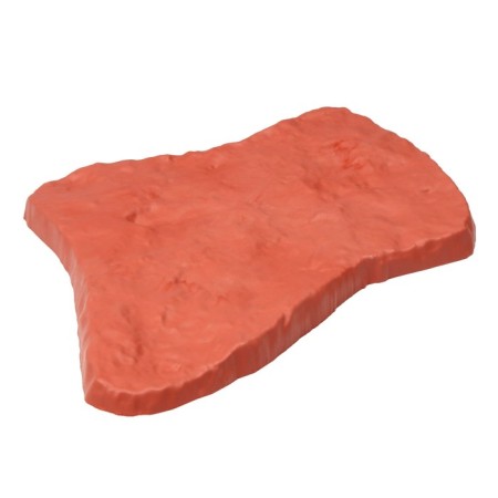Modular coating, 55 × 42 cm, plastic, terracotta, “stone No. 1”, 1 pcs-1