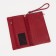 Women's wallet on magnets, red color