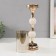 Summary Metal for 1 candle "Marble Ball" gold 49x10x10 cm